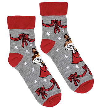 Moomin Fluffy Christmas Socks - Little My Yummy (Adult & Kids Sizes)