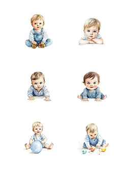 Reprint Klippark A4 0137 -Baby Boy