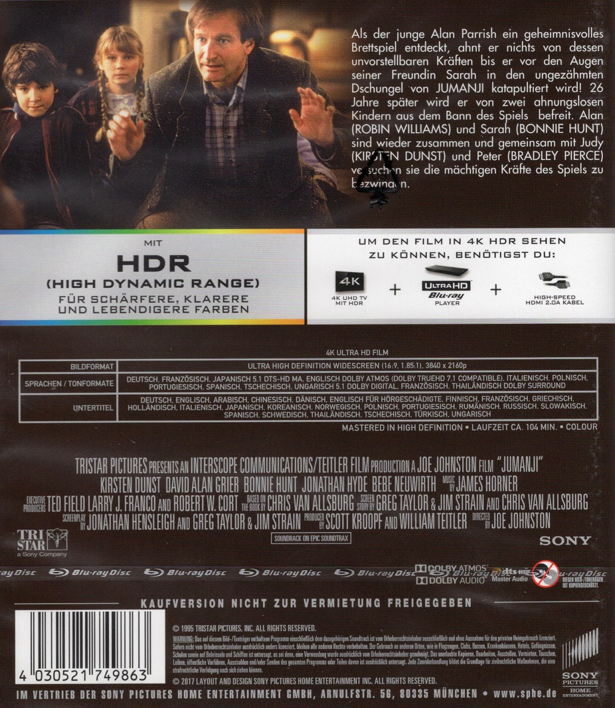 Jumanji (1995) (4K Ultra HD) - 2