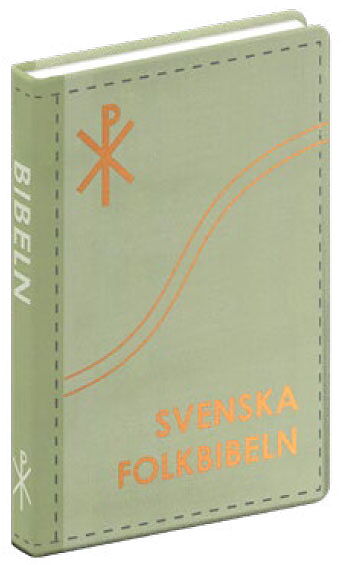 Bibeln Svenska Folkbibeln 2015 Slimline, grön linnestruktur