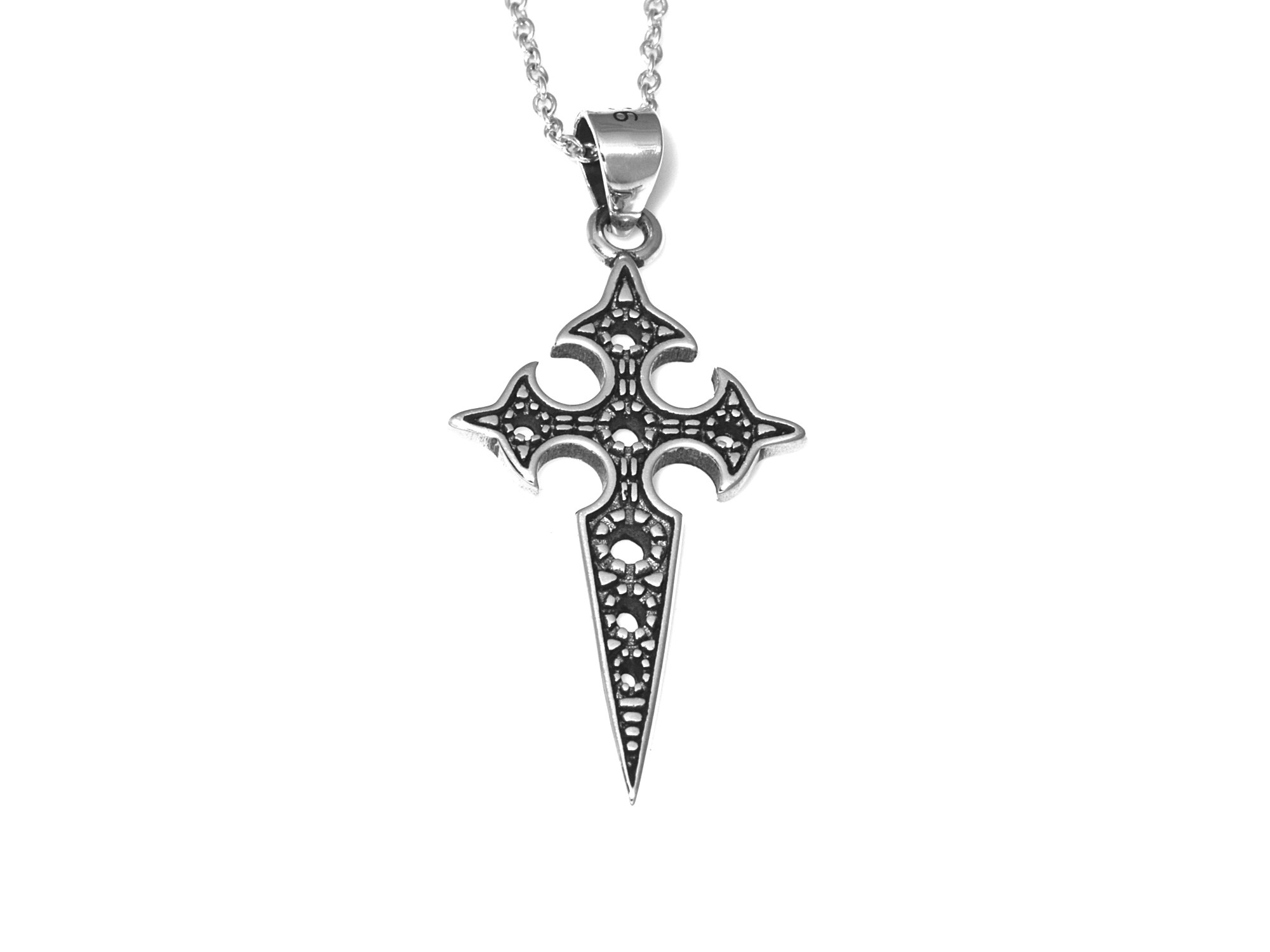 Kors Halsband i Äkta 925 Silver, Konfirmationsgåva Hänge, Konfirmation Smycke - 2