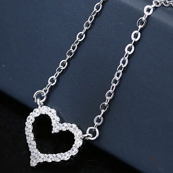 Halsband Silver Heart