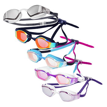 Schwimmbrille Glacier Schwarz Spiegel - Saeko