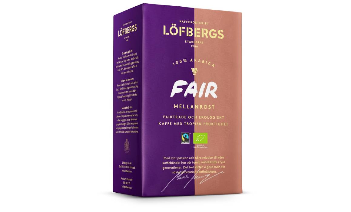 Löfbergs Kaffe FAIR Mellan Brygg 12 x 450 g