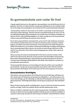 En gymnasieskola som rustar för livet – pdf