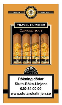 Perdomo 10th Anniversary Connecticut Epicure Humibag – 4 Cigarrer