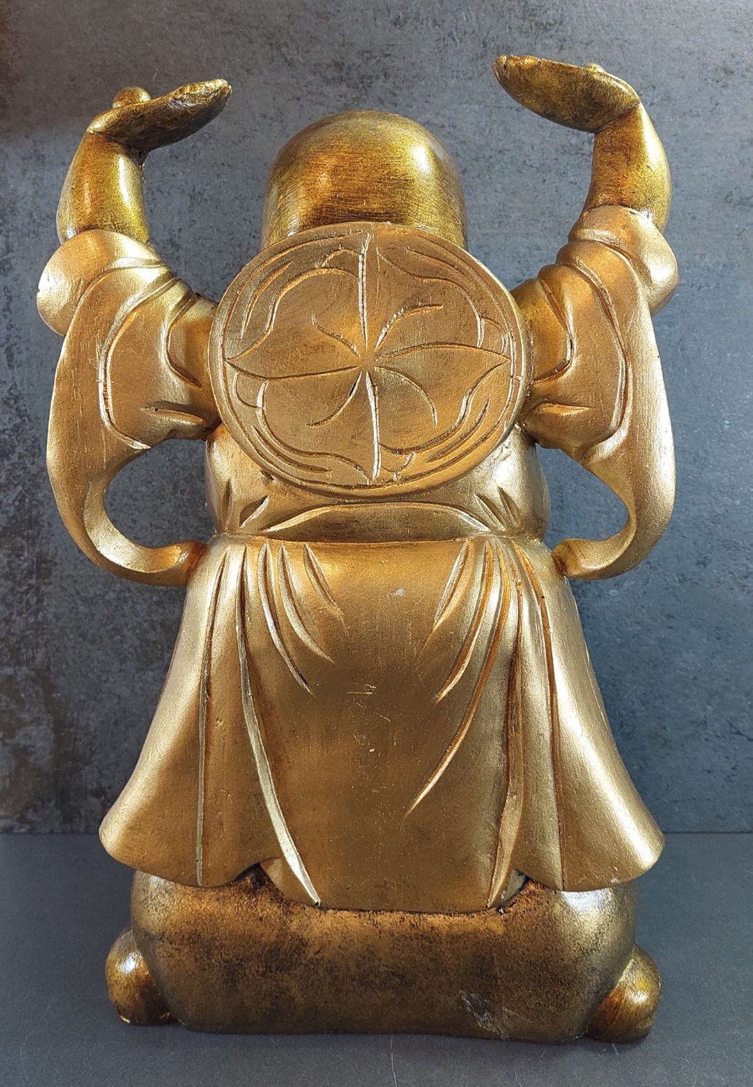 Glad Buddha Staty - 40 cm - 3