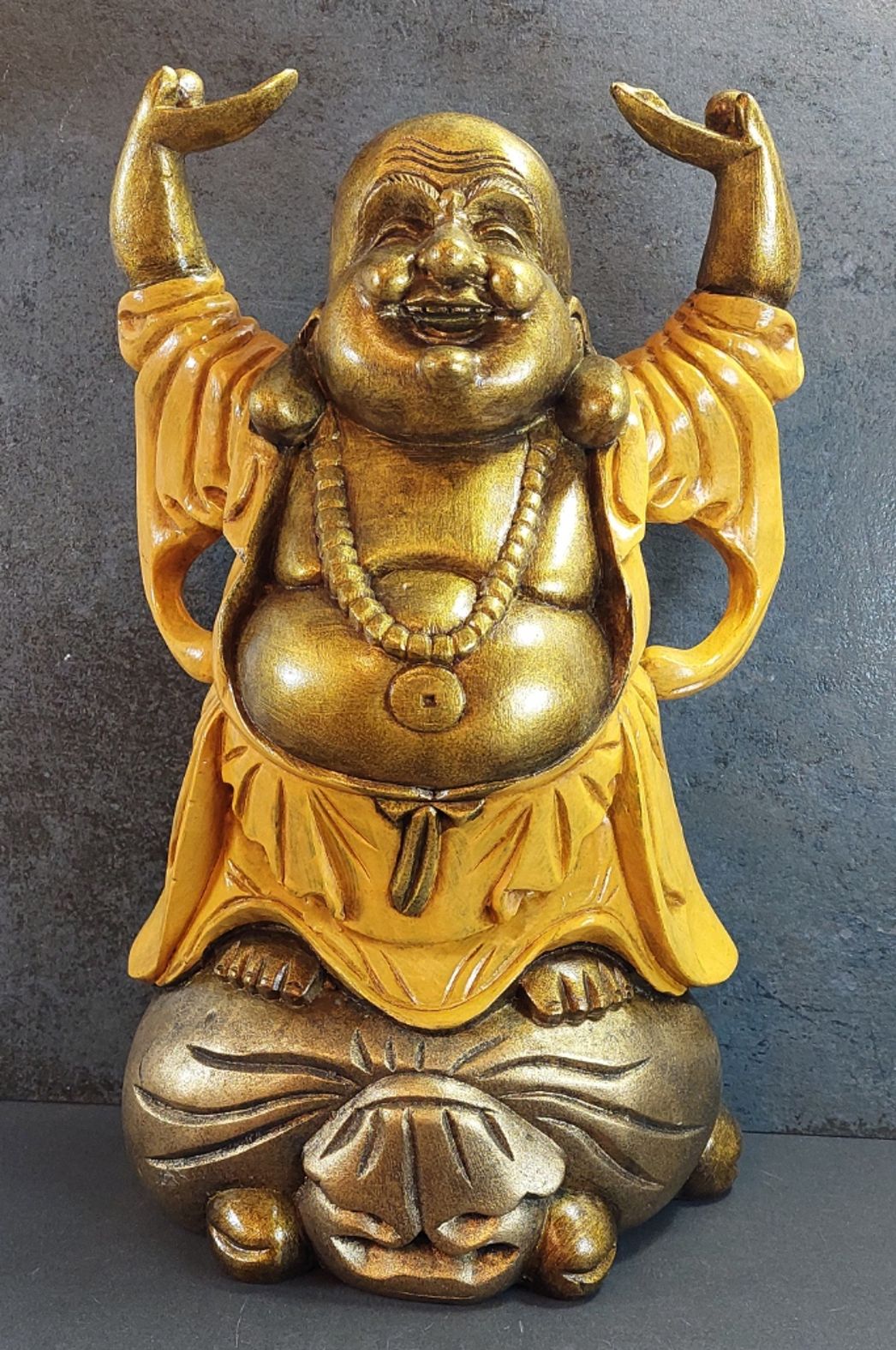 Glad Buddha Staty - 40 cm - 4