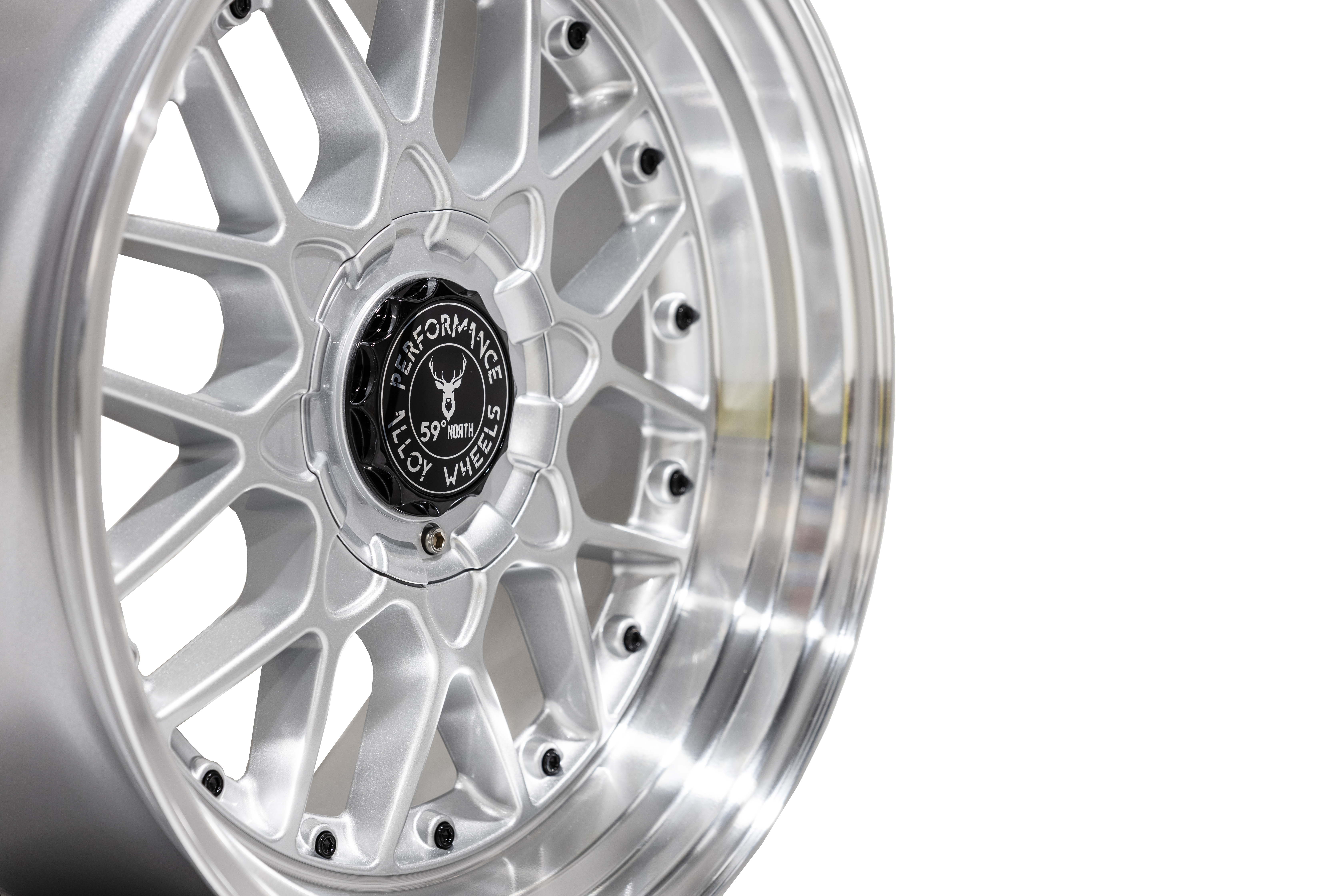 59°North Wheels D-010 9x18" ET25 5x114,3/5x120 Silver/polerad kant - 4
