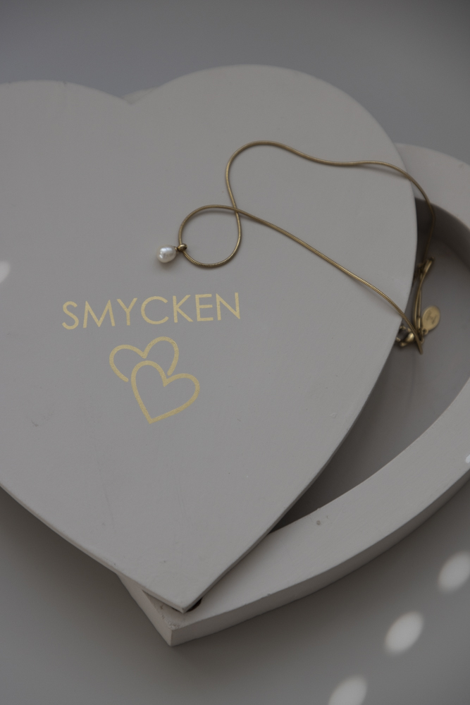 Trälåda hjärta smycken - 3