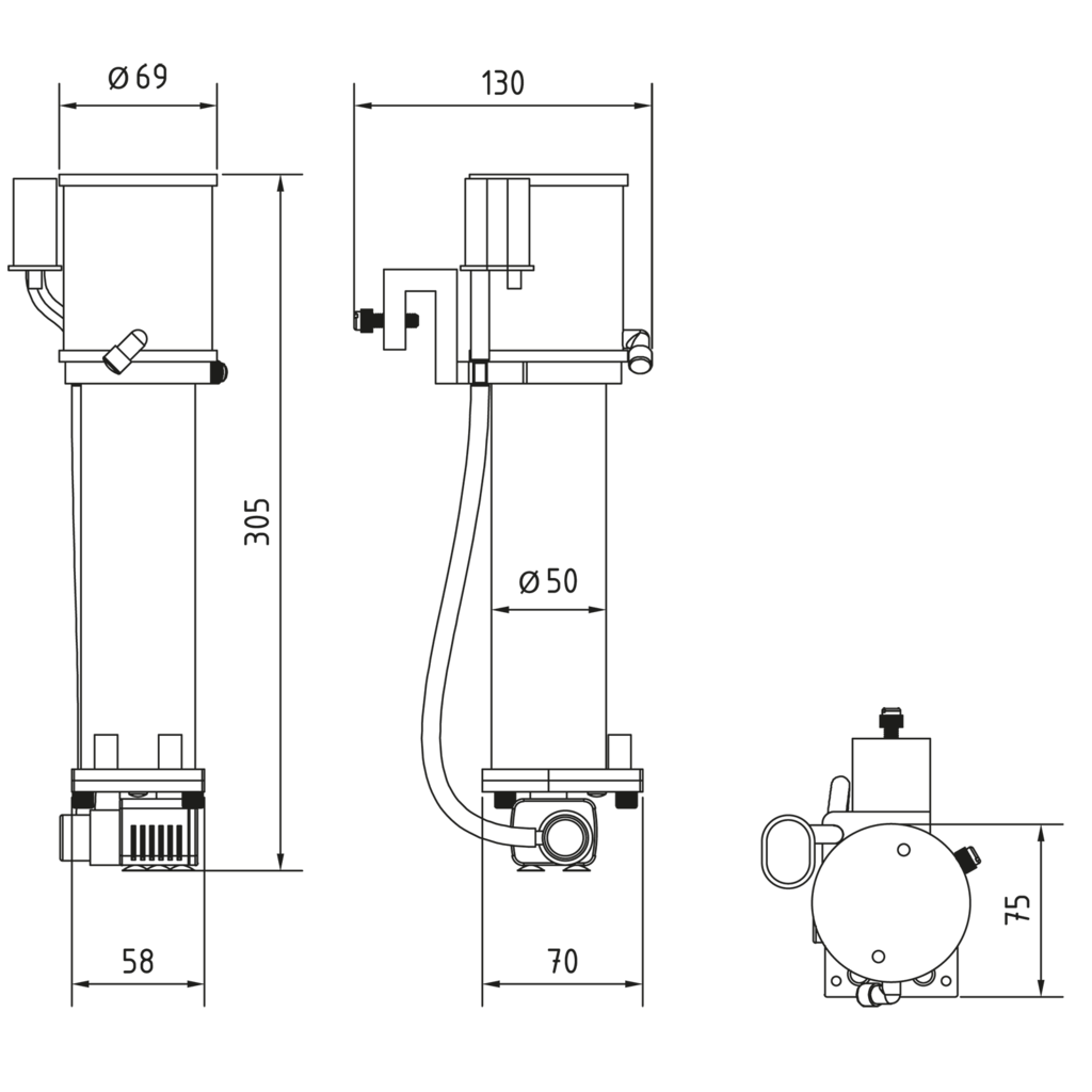 Aqua Medic EVO 101 internal nano DC skimmer - 5