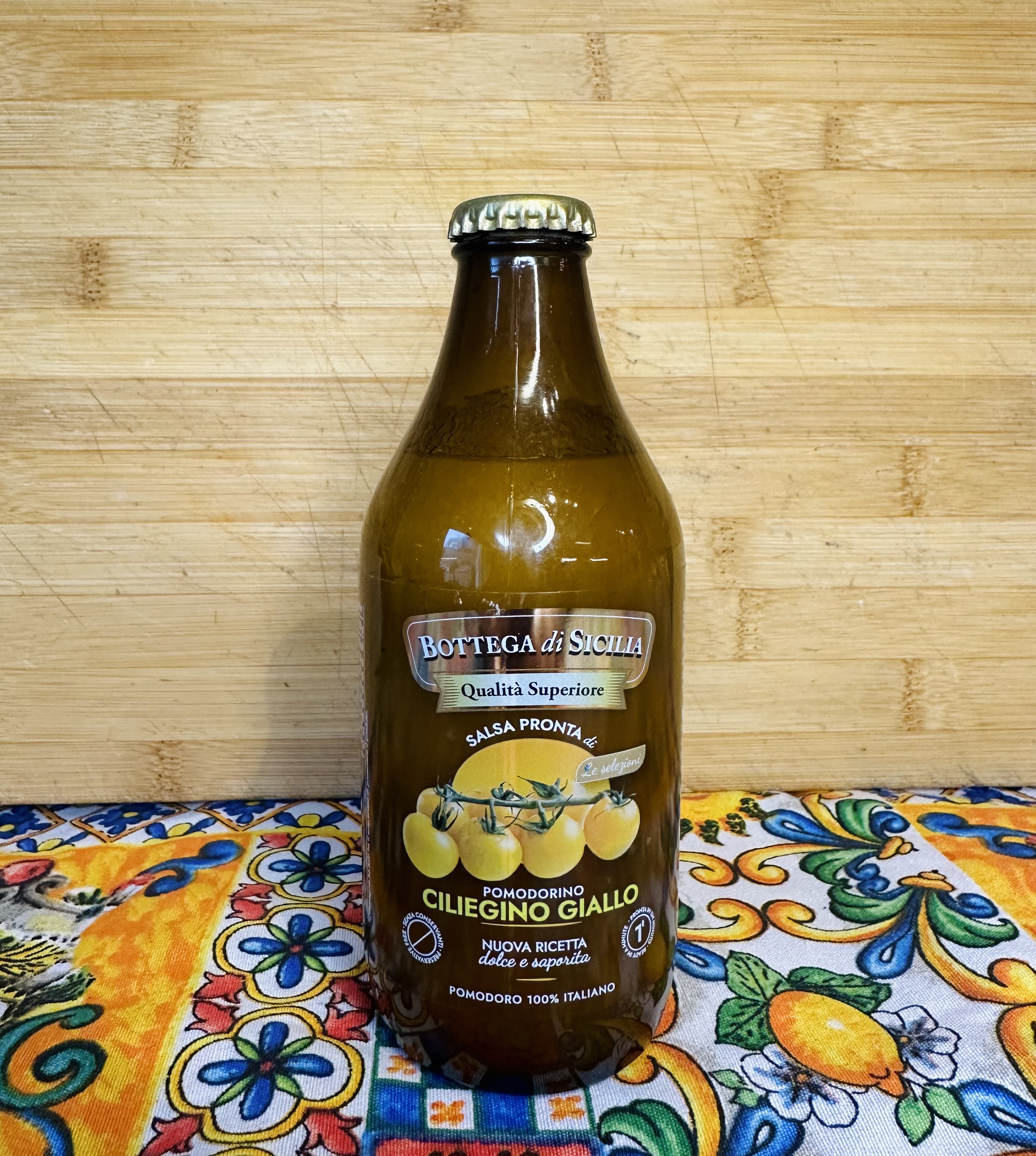 Bottega Di Sicilia Salsa Pronta di Pomodorino Ciliegino  Giallo 330g