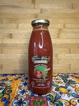 Bottega Di Sicilia Passata Siciliana Pomodorino Ciliegino e Basilico 520gr