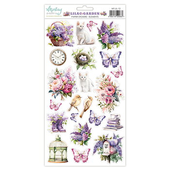 Mintay 6 x 12 Paper Stickers Elements -Lilac Garden