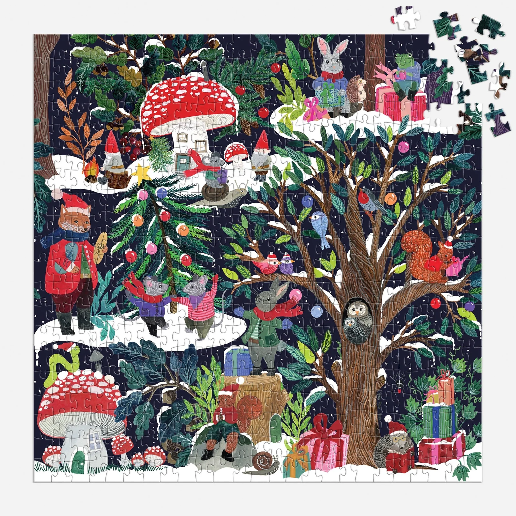 Yuletide Forest 500 Piece Puzzle - 4