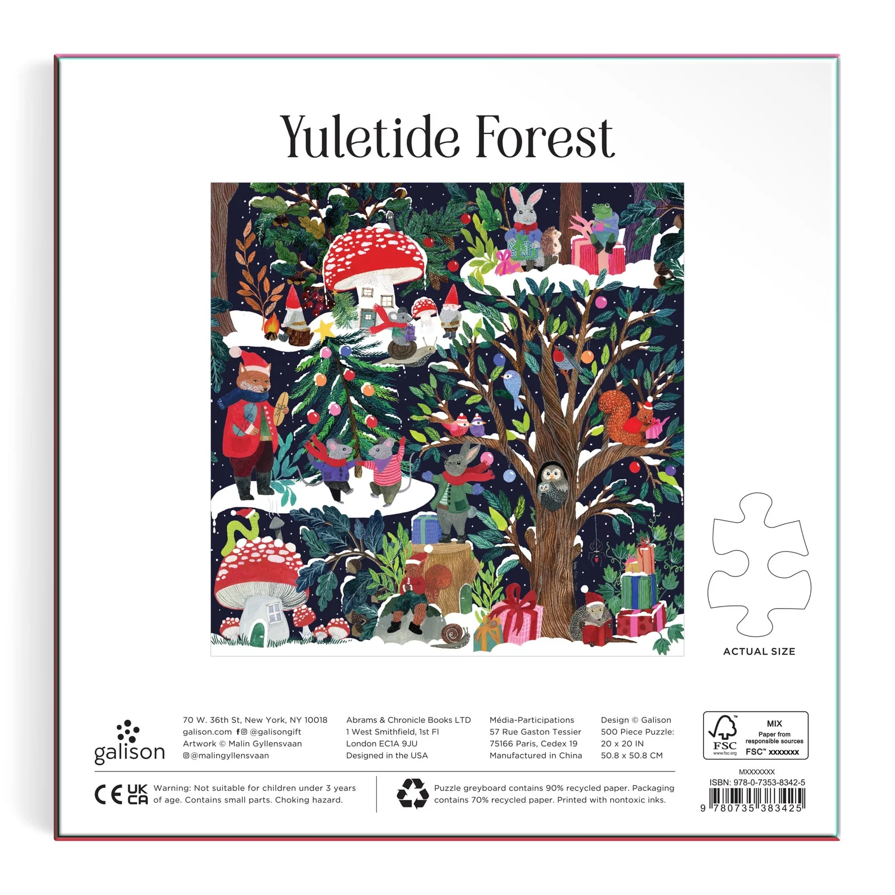 Yuletide Forest 500 Piece Puzzle - 5