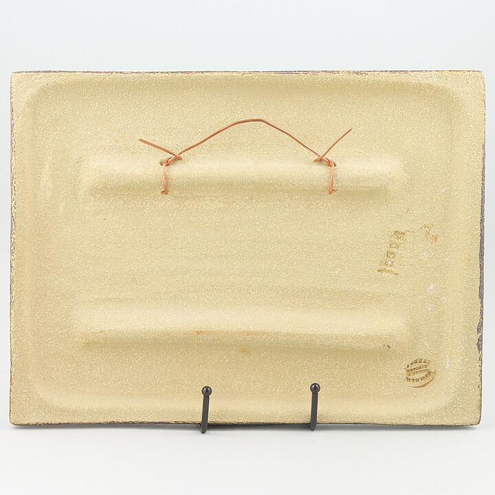 Noomi Backhausen (1970s) Rectangular Wall Plaque with Bird Motif 32 cm