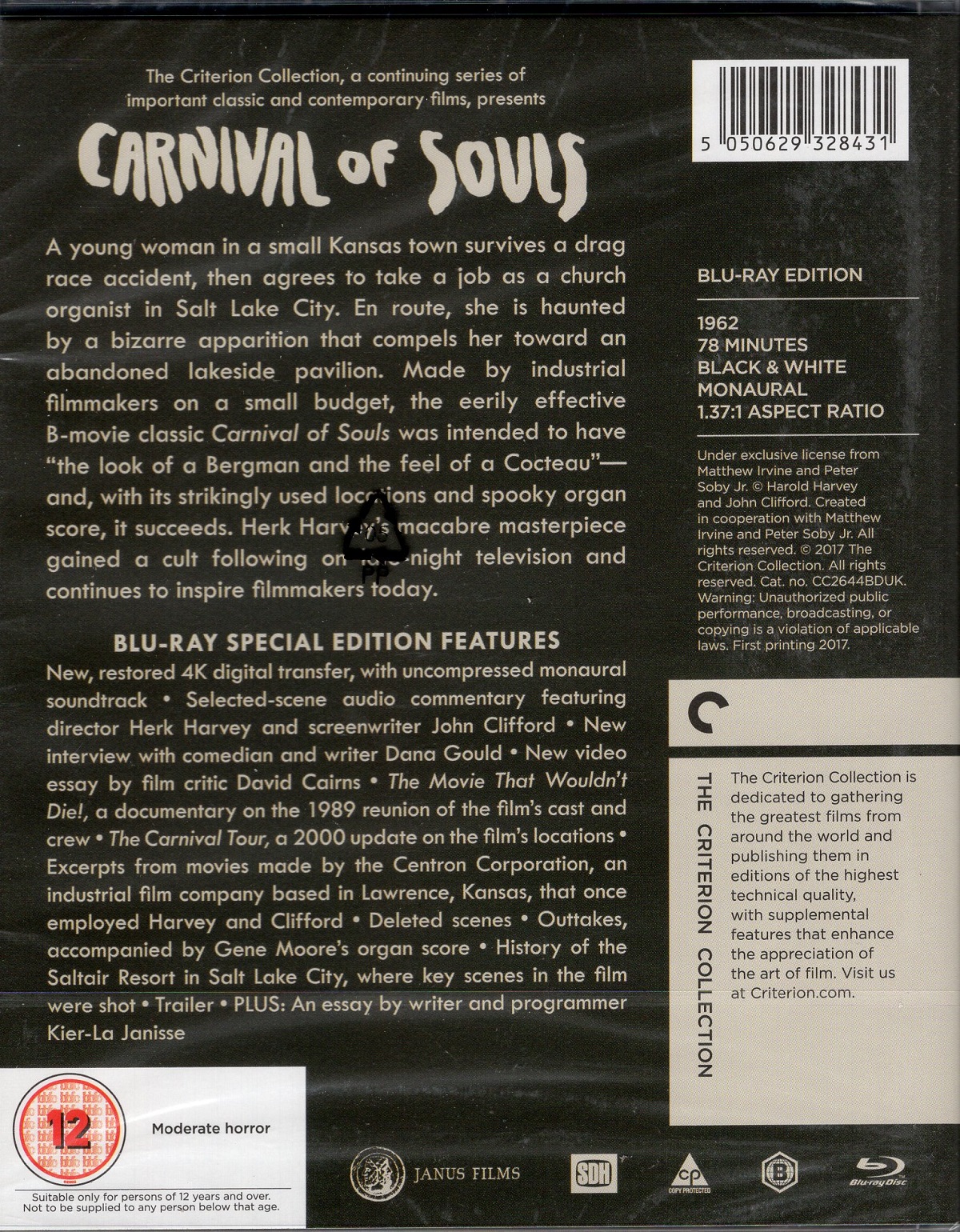 Carnival of Souls (Criterion Collection) (ej svensk text) (Blu-ray) - 2