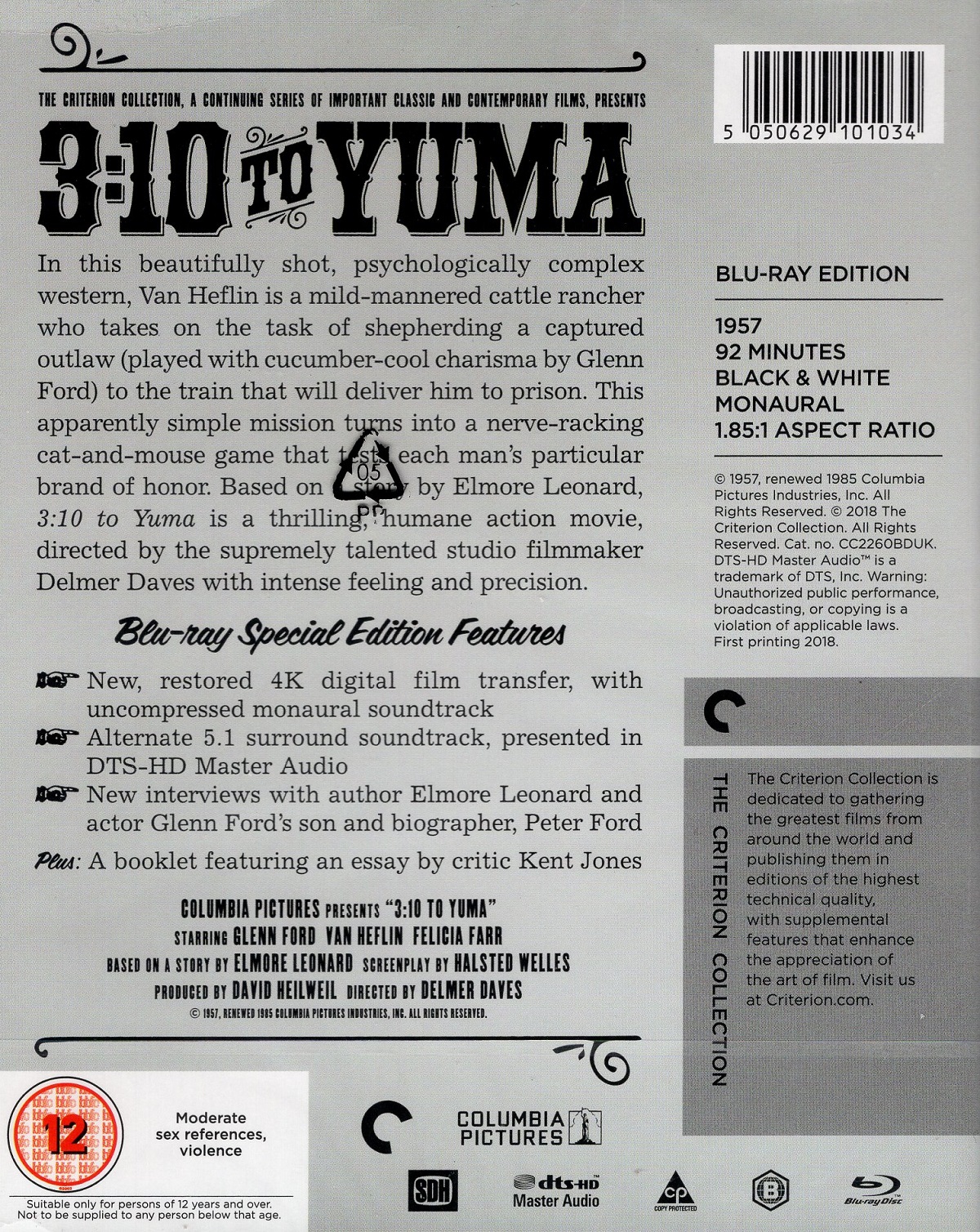 3:10 To Yuma (Criterion Collection) (ej svensk text) (Blu-ray) - 2