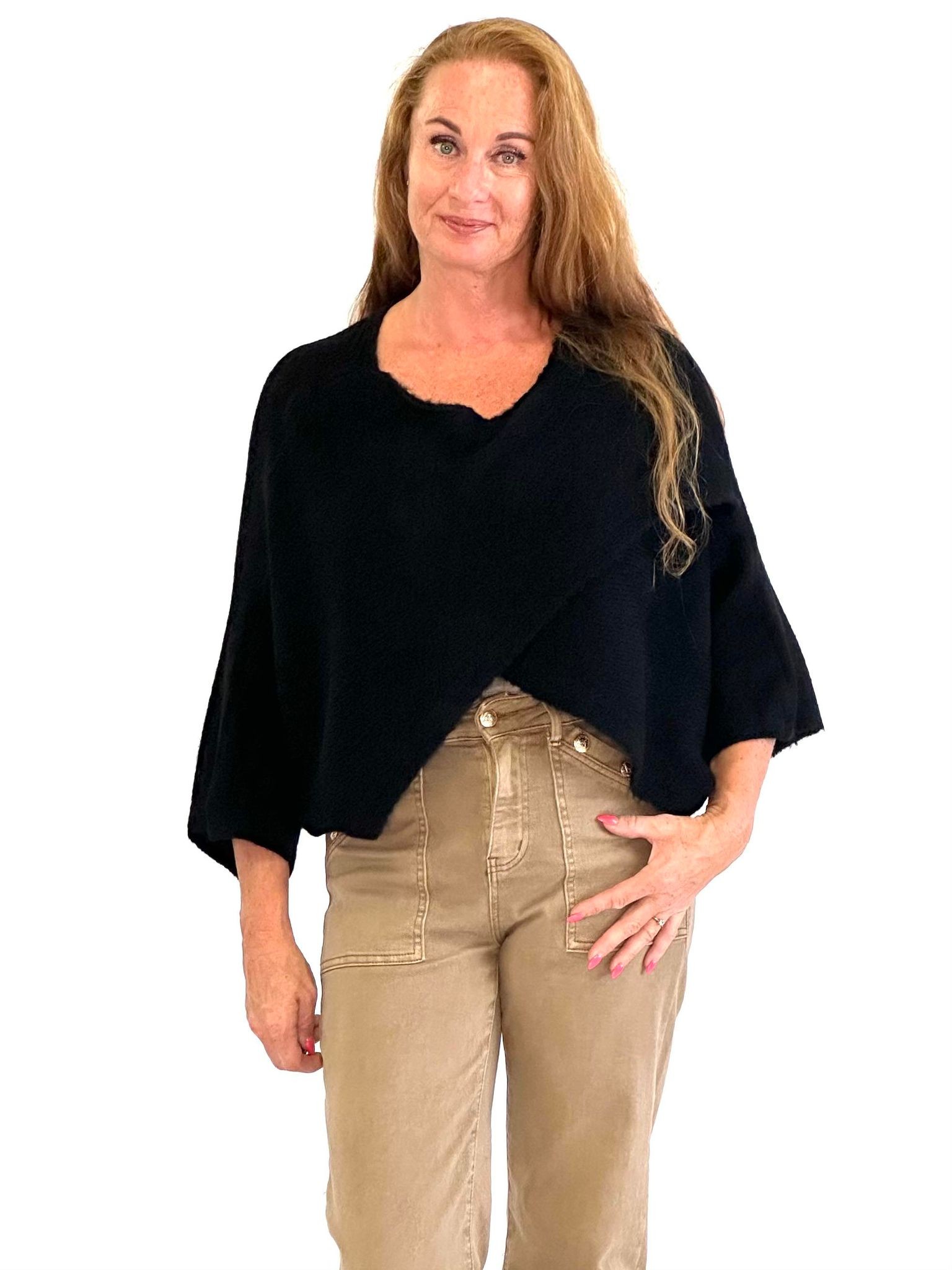 Poncho / Svart