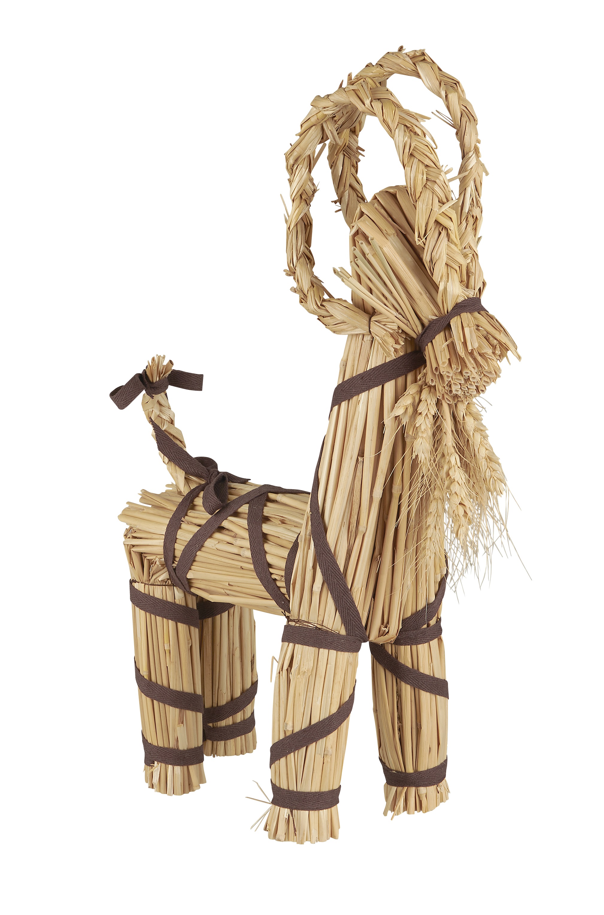 Halmbock- Julbock - Bock Halm - Bruna Band - 44x29 cm - 3