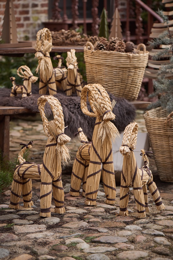 Halmbock- Julbock - Bock Halm - Bruna Band - 44x29 cm - 2