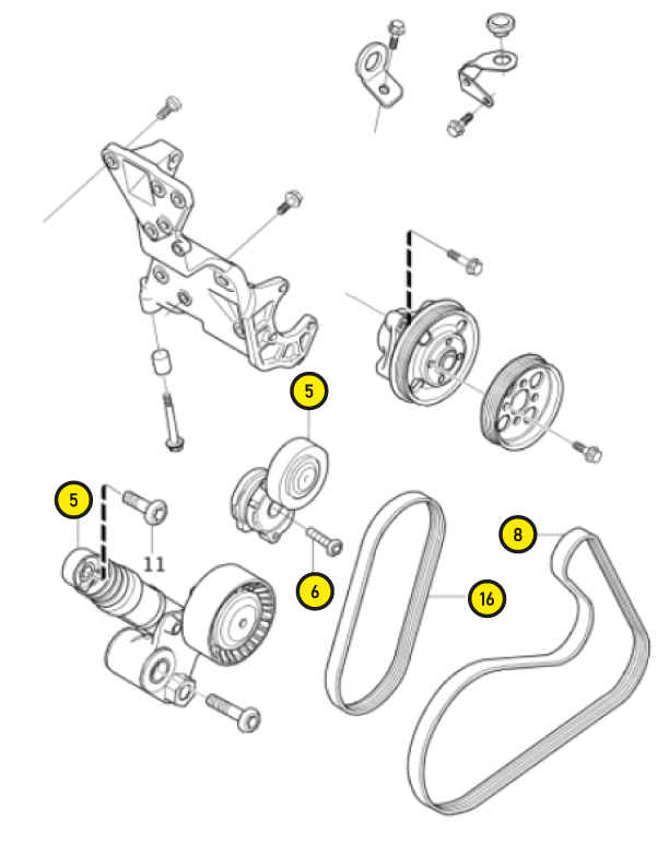Drive belt kit - 2