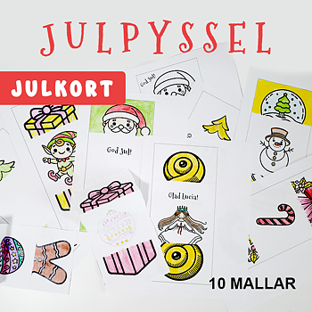 Julkort Surprise 10 mallar