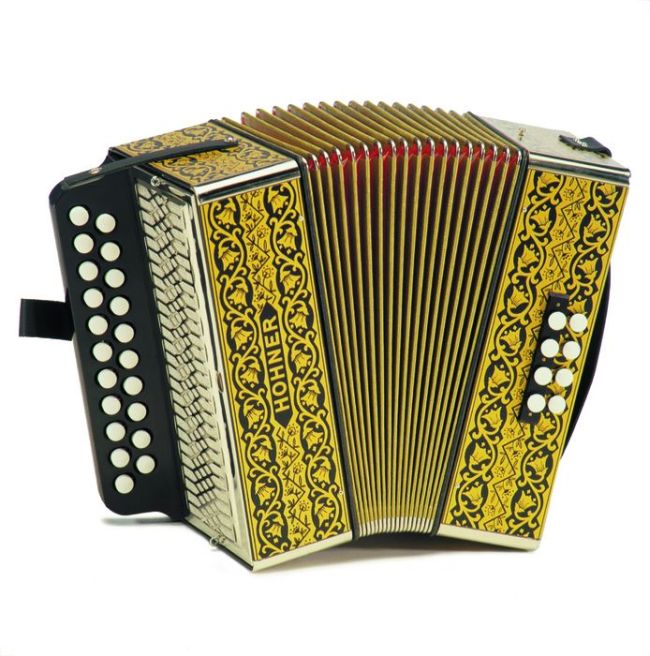 Hohner - Vienna 2915 (Pokerwork) Button Bass Side  - 5