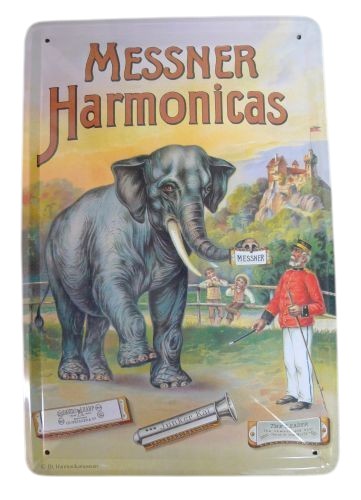 Messner Harmonicas - Wandbord