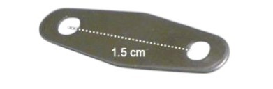 Bass Strap End Fixing Plate - 2
