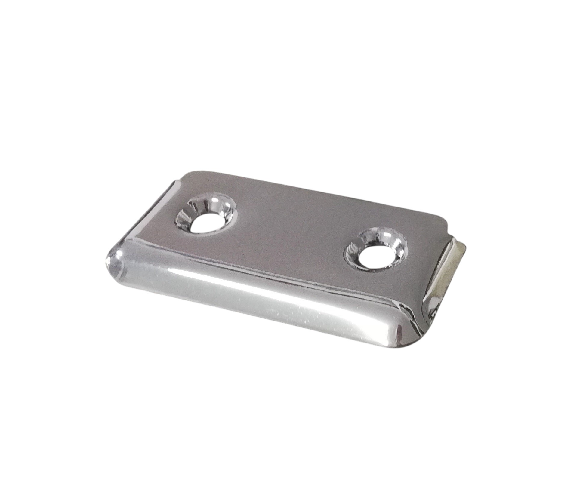 Bas Strap End Capping Plate - Silver / Dark Grey