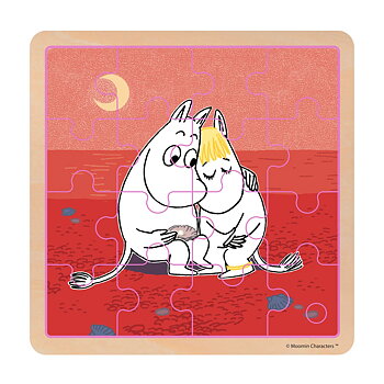 Moomin Wood Puzzle 16 Pieces - Moomintroll & Snorkmaiden