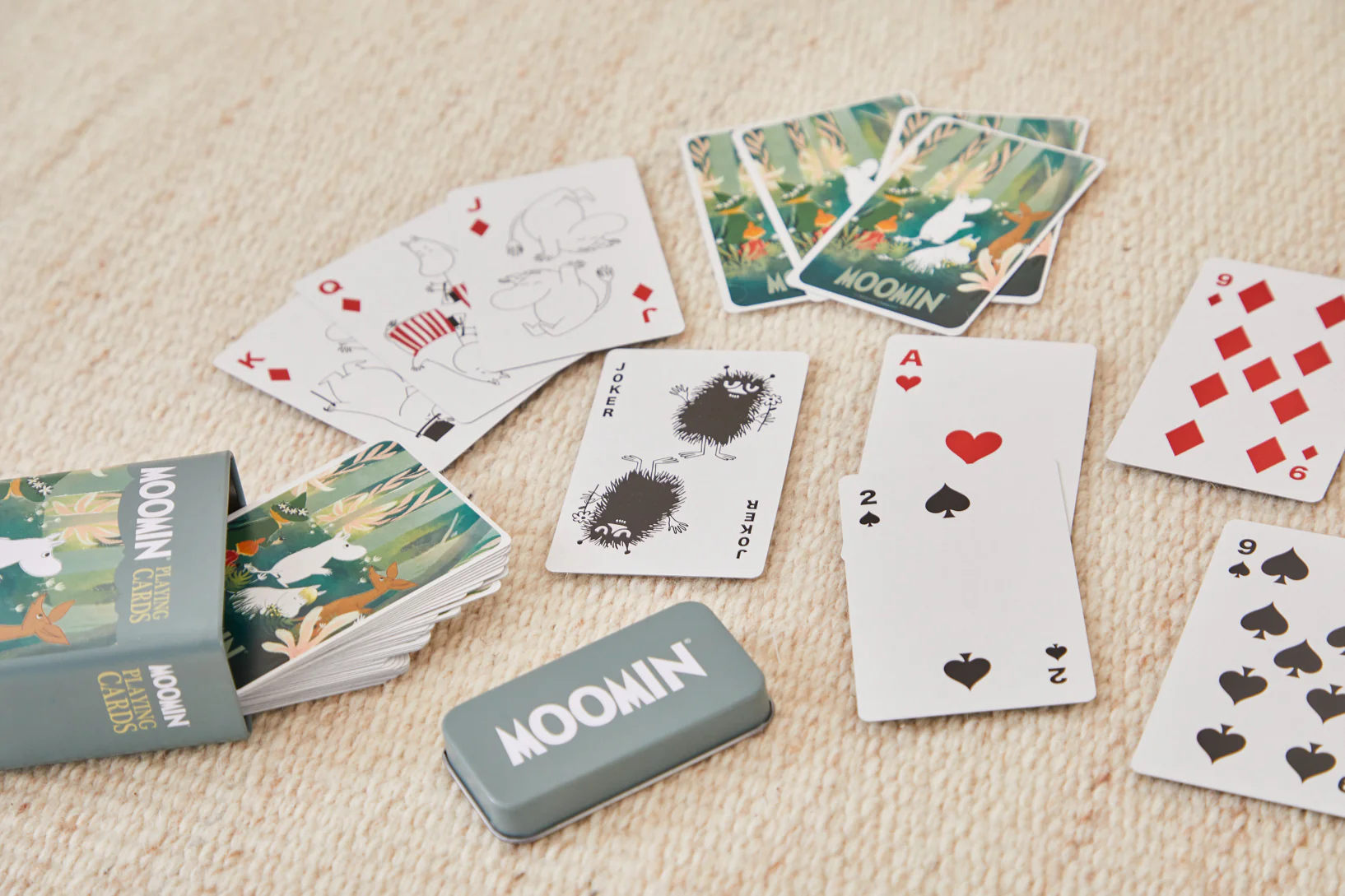 Moomin card deck in tin box - Forest - 2