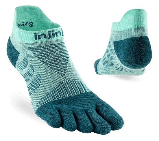 Injinji Women's Ultra Run No-Show Glacier