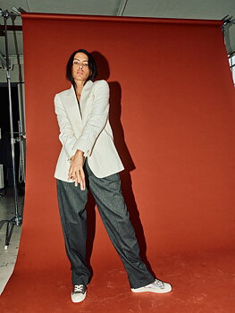 HEYANNO Well Herringbone Pant