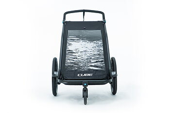 Cykelvagn Cube Kids Trailer Double CMPT, Svart