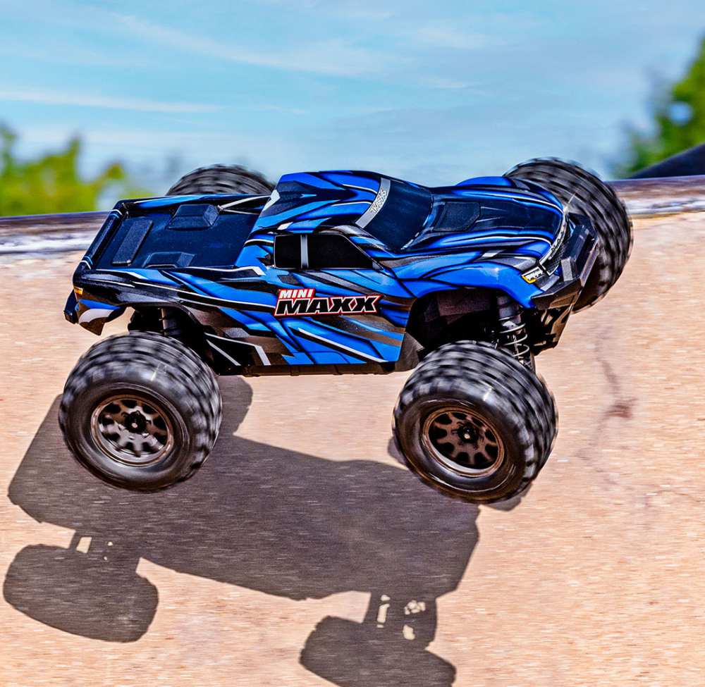 Traxxas Mini MAXX RTR TQ BL-2s Blå - USB-C Laddare / 2s LiPo - 24