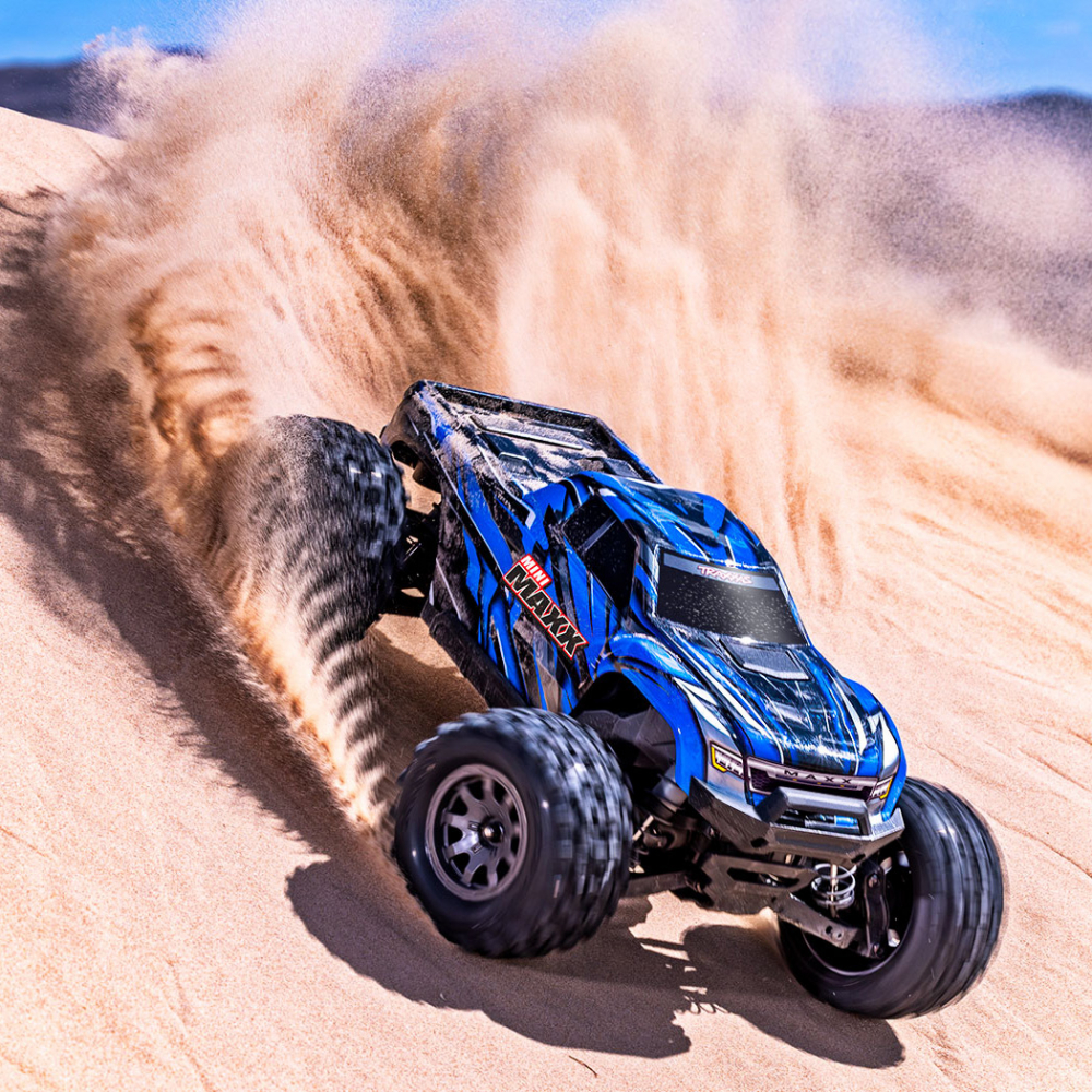 Traxxas Mini MAXX RTR TQ BL-2s Blå - USB-C Laddare / 2s LiPo - 27