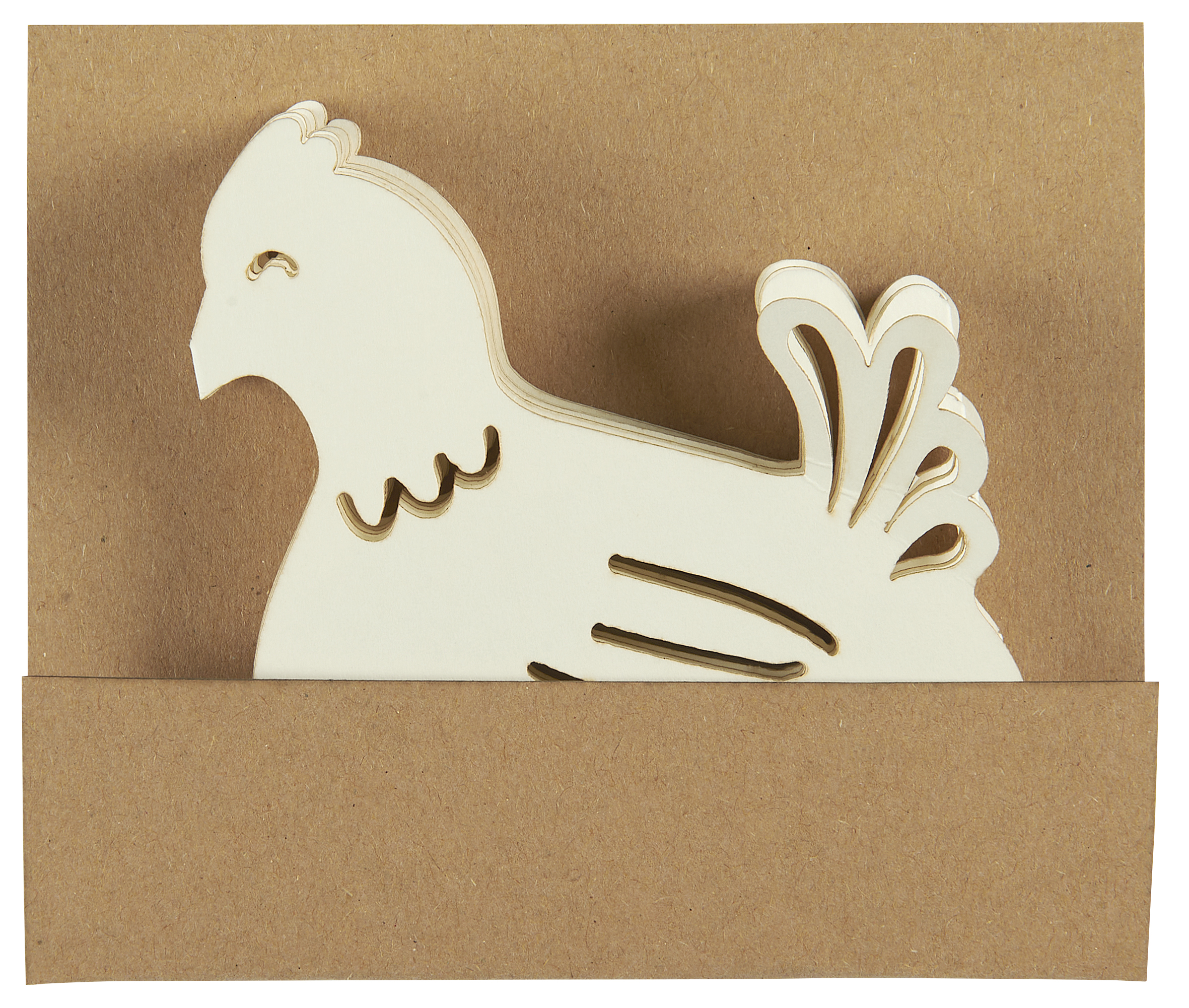 Paper garland Hens - Old-fashioned Easter decorations - 70x8 cm - 3