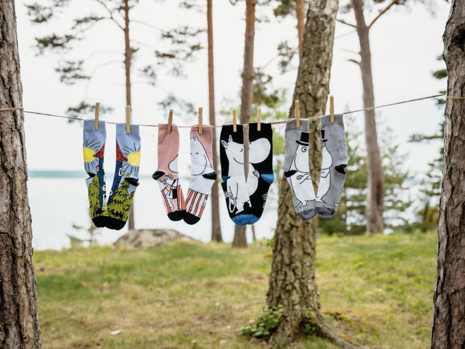 Moominpappa Adult Socks - Grey - 4