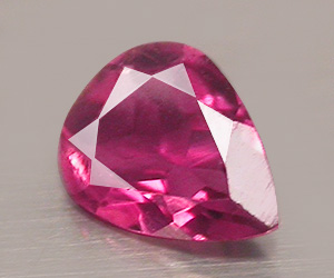 Piedra preciosa de turmalina rosa natural de primera calidad en forma de pera - 3