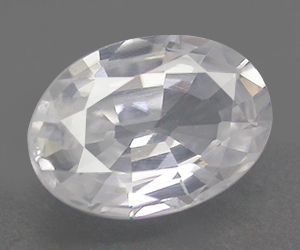 Gema de circón blanco natural calibrada de 7 x 5 mm de alta calidad de 1,08 ct - 3