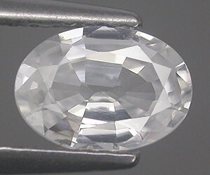 Gema de circón blanco natural calibrada de 7 x 5 mm de alta calidad de 1,08 ct