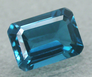 Impresionante piedra preciosa de topacio azul de Londres natural de 1,14 ct - 3