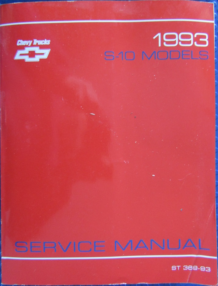 1993 Chevrolet S-10 Service Manual