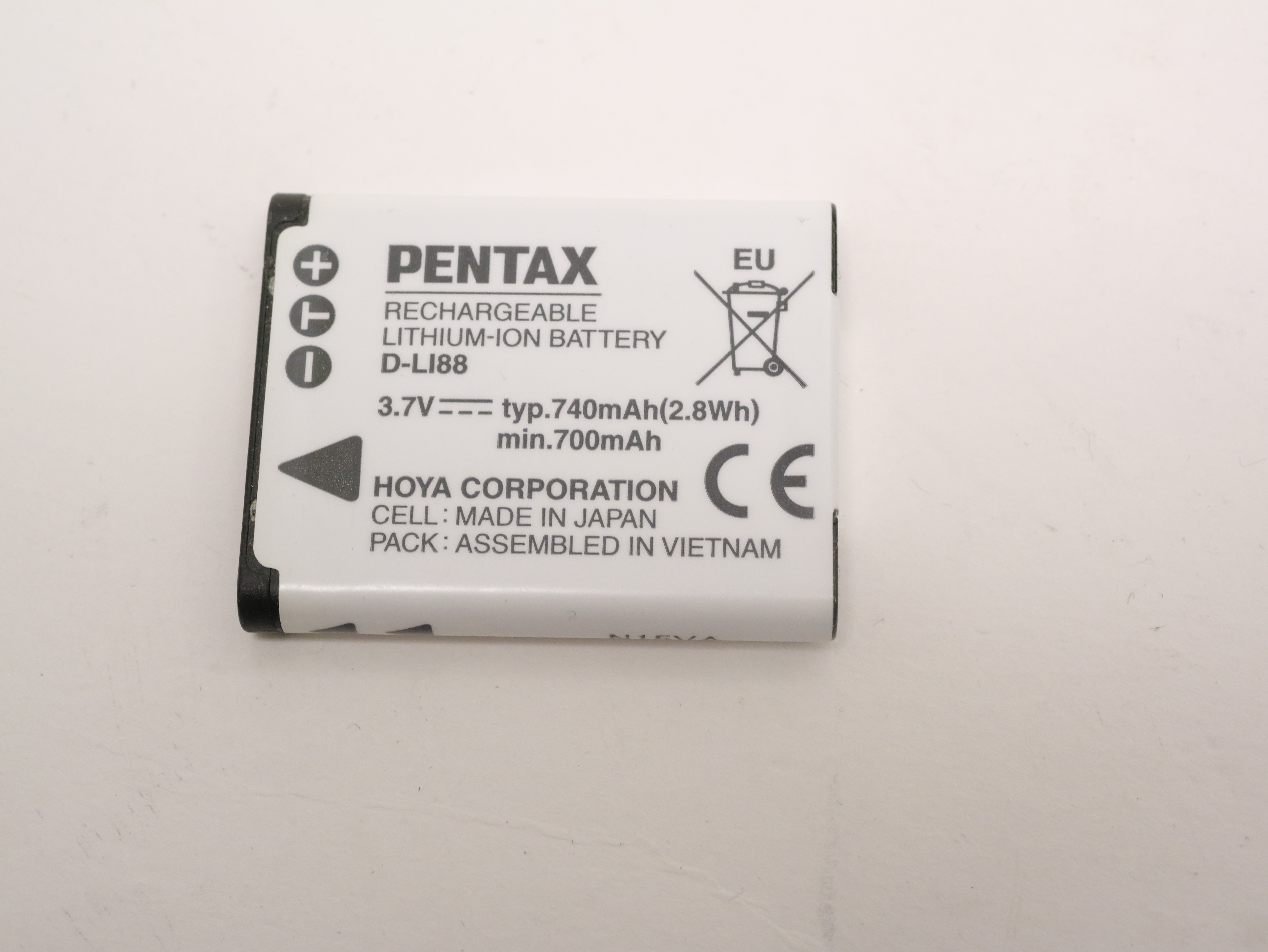 Beg. Pentax D-Li88 orginalbatteri