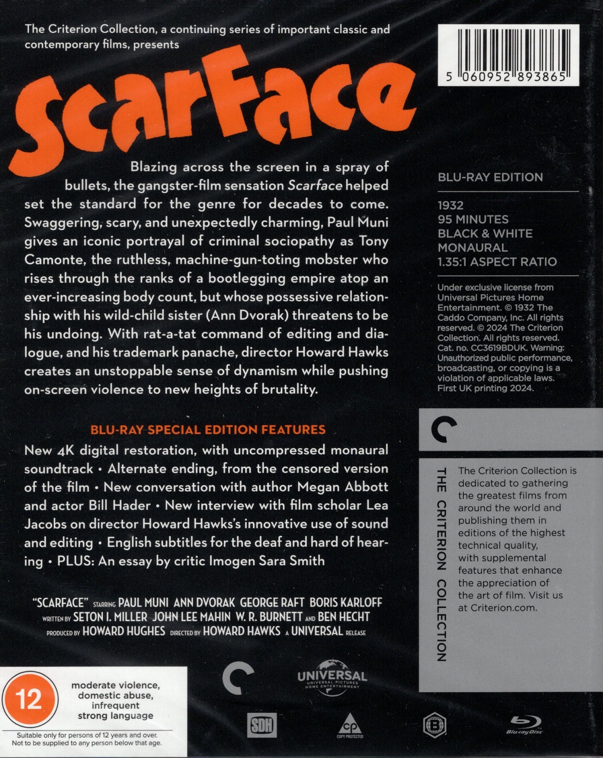 Scarface (1932) (Criterion Collection) (ej svensk text) (Blu-ray) - 2
