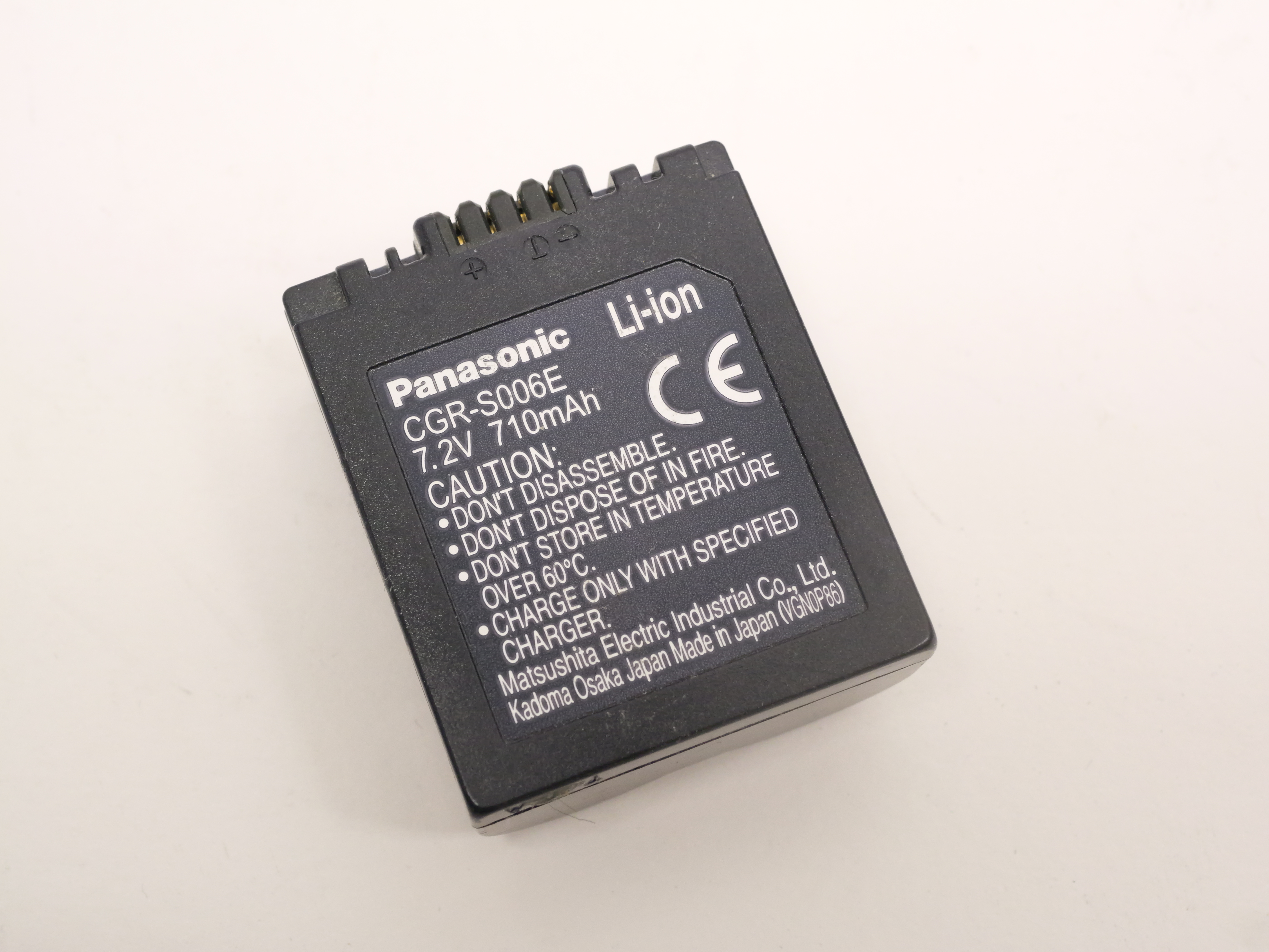 Beg. Panasonic CGR-S006E orginalbatteri