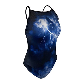 Flick Lightning Blue Tie-Back Swimsuit
